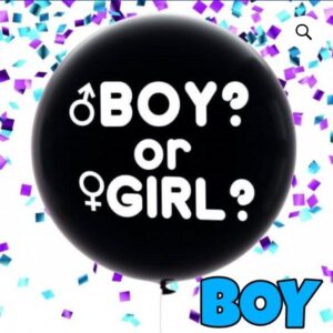 Gender reveal ballon boy