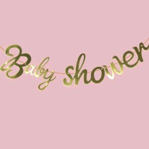 Goud kleurige slinger baby shower
