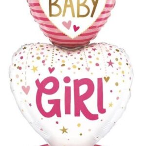 Baby girl ballon pilaar