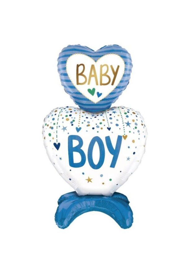 Baby boy ballon pilaar